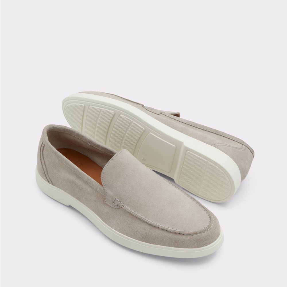 Aldo Men's Suede Loafers - Gray